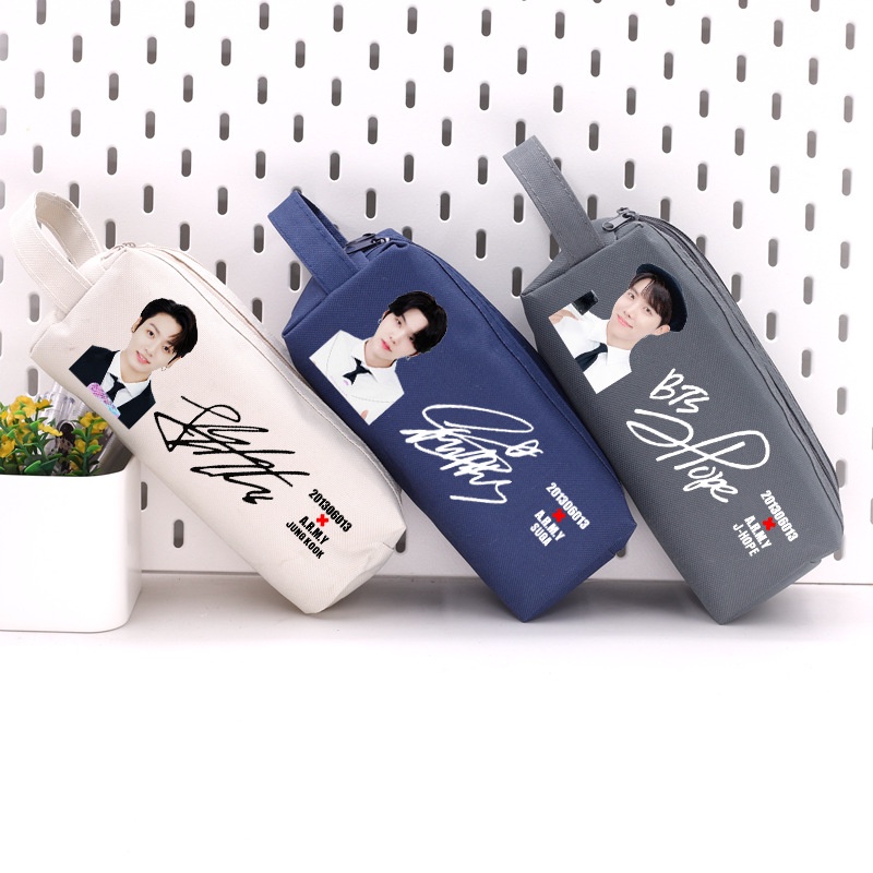 Bts Hộp Bút In Hình Ngôi Sao Phong Cách Hàn Quốc Cho Học Sinh sunart