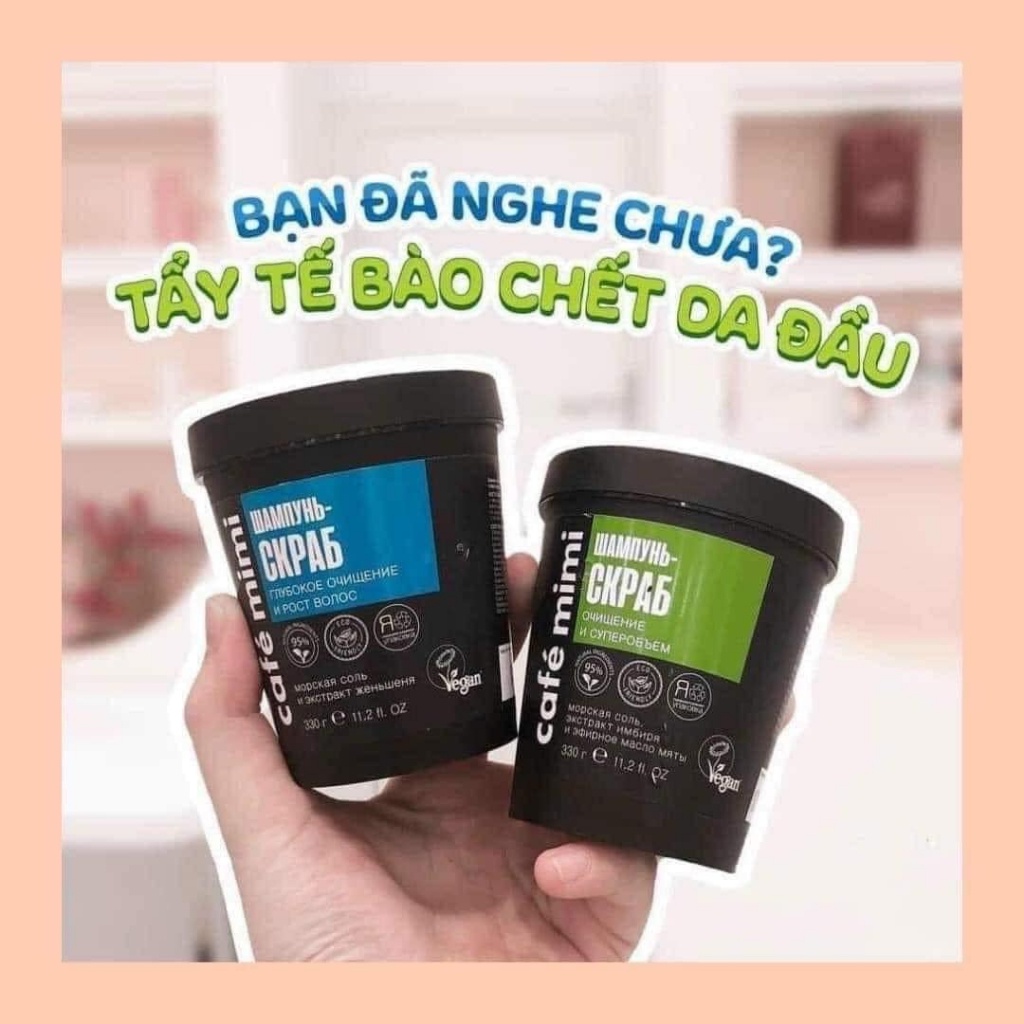 Tẩy Tế Bào Chết Da đầu Café Mimi Làm Sạch Sâu Và Mọc Tóc - 330g