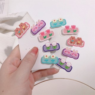 Kẹp Tóc Hàn Quốc Kẹp Mái nhiều màu hoa