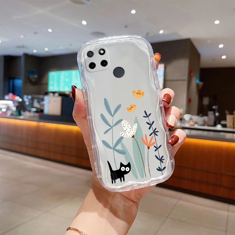 🔥🔥🔥  ốp lưng realme c21y c25y  Ốp Điện Thoại Dẻo Trong Suốt Có Túi Khí Chống Sốc Bảo Vệ camera