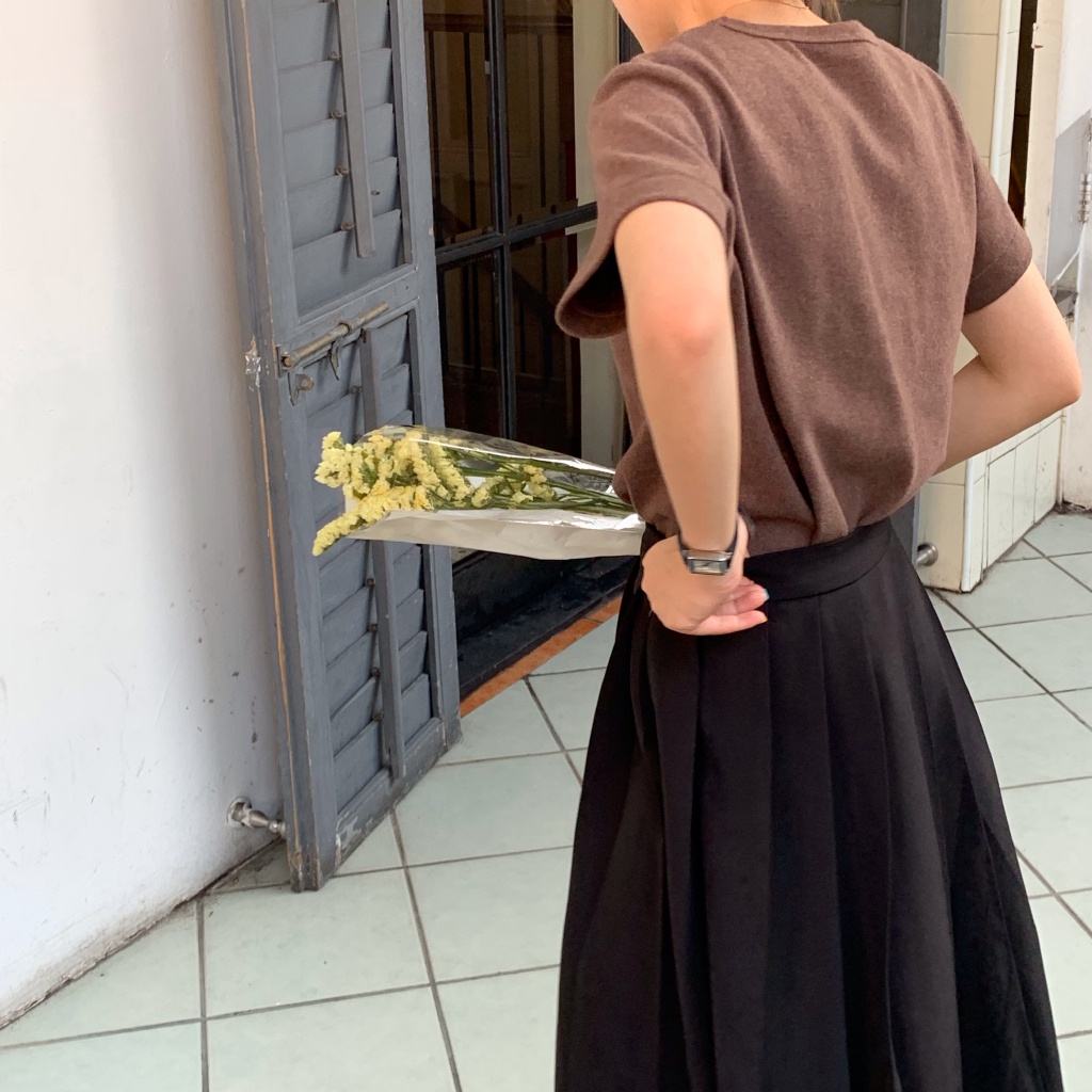 Áo Thun Trơn Baby Tee Cổ Tròn Ngắn Tay Thời Trang Cá Tính MA044 Kimee