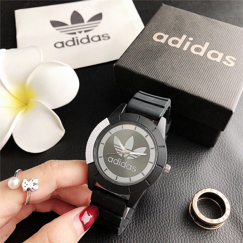 Đồng Hồ Đeo Tay adidas 2021 Dây Silicon Thời Trang Đơn Giản Thông Dụng Làm Quà Tặng Cho Bạn Gái / Bạn Trai