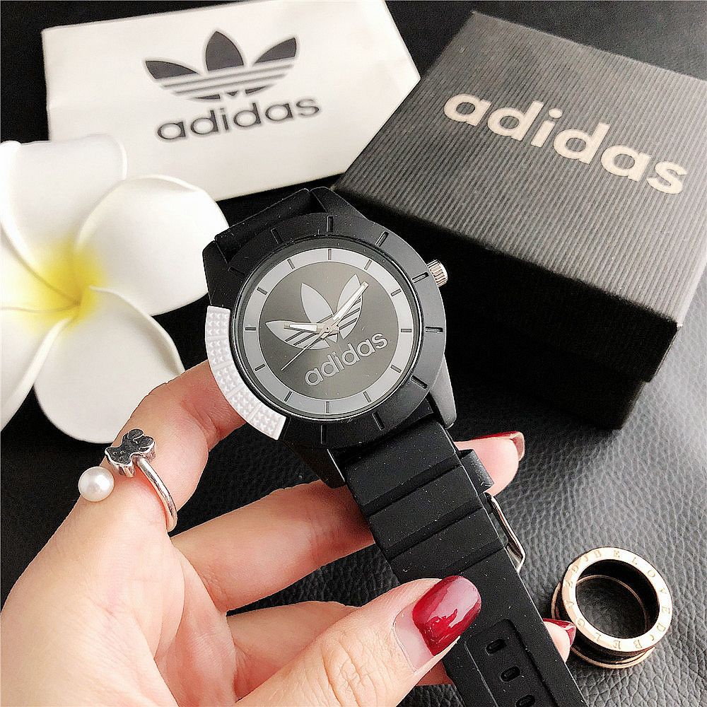Đồng Hồ Đeo Tay adidas 2021 Dây Silicon Thời Trang Đơn Giản Thông Dụng Làm Quà Tặng Cho Bạn Gái / Bạn Trai