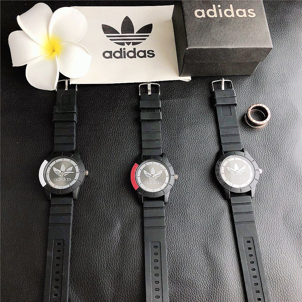 Đồng Hồ Đeo Tay adidas 2021 Dây Silicon Thời Trang Đơn Giản Thông Dụng Làm Quà Tặng Cho Bạn Gái / Bạn Trai