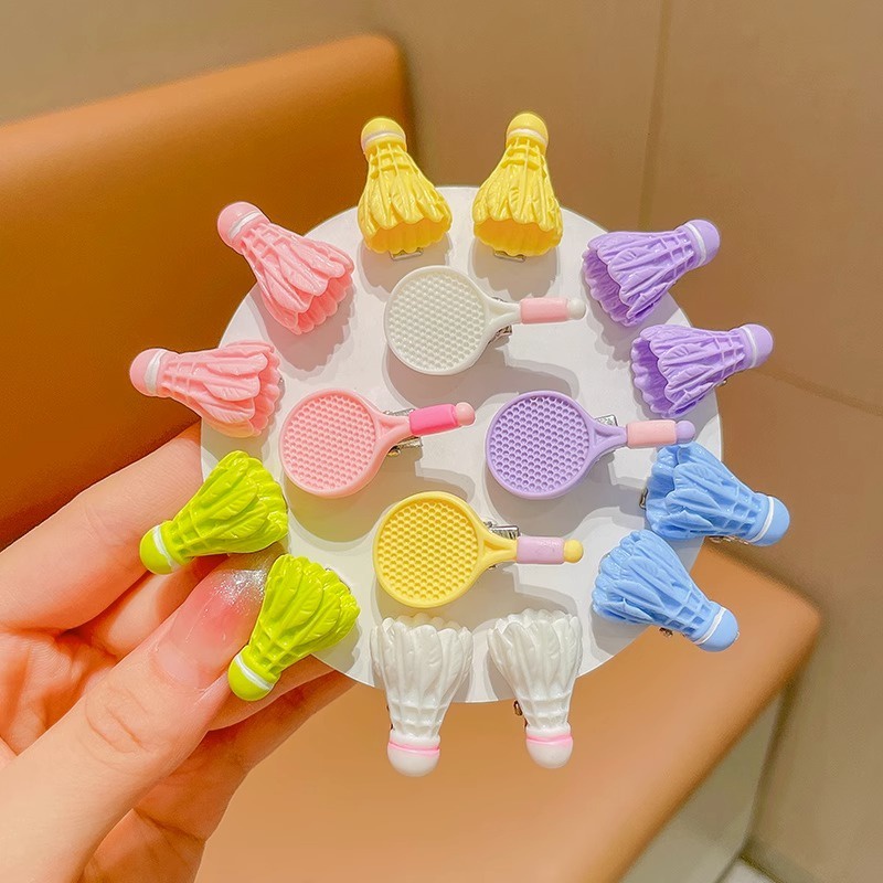 Set 2 Kẹp Tóc Mỏ Vịt mini Nhiều Màu Dễ Thương Sáng Tạo Cho Bé