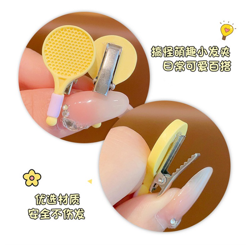 Set 2 Kẹp Tóc Mỏ Vịt mini Nhiều Màu Dễ Thương Sáng Tạo Cho Bé