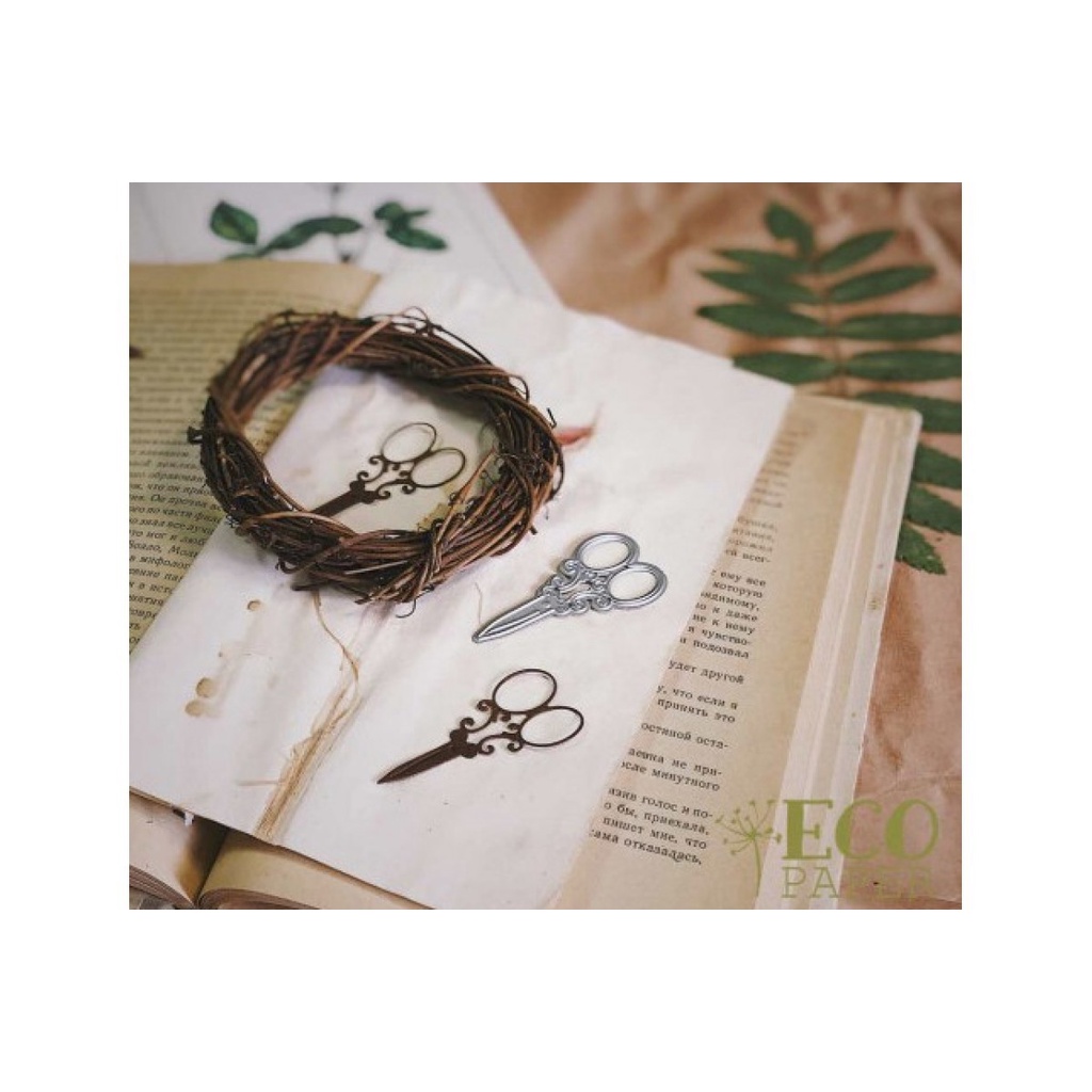 Khuôn Cắt Giấy Kim Loại Hình Lông Vũ Bướm Xinh Xắn