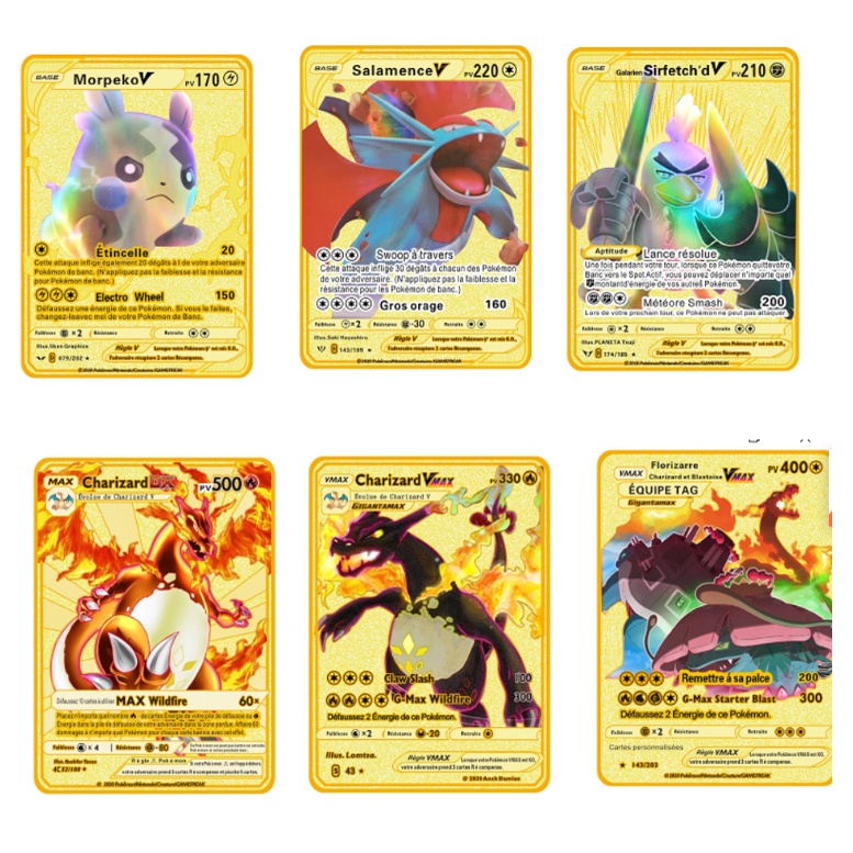 Bộ Thẻ Bài Pokemon Cao cấp , Thẻ Lá Mạ Vàng, Mạ Bạc 55 Thẻ, Board Game, Đồ Chơi, Bộ Sưu Tập Cho Bé
