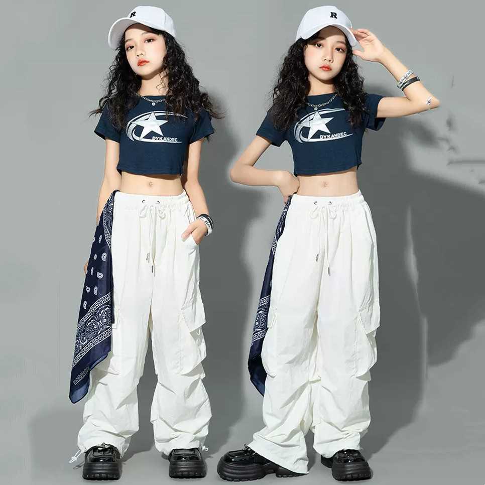 Bộ Trang Phục Nhảy hip hop Cá Tính Dành Cho Bé#039Bộ Quần Áo Phong Cách hip hop Thời Trang Cá Tính