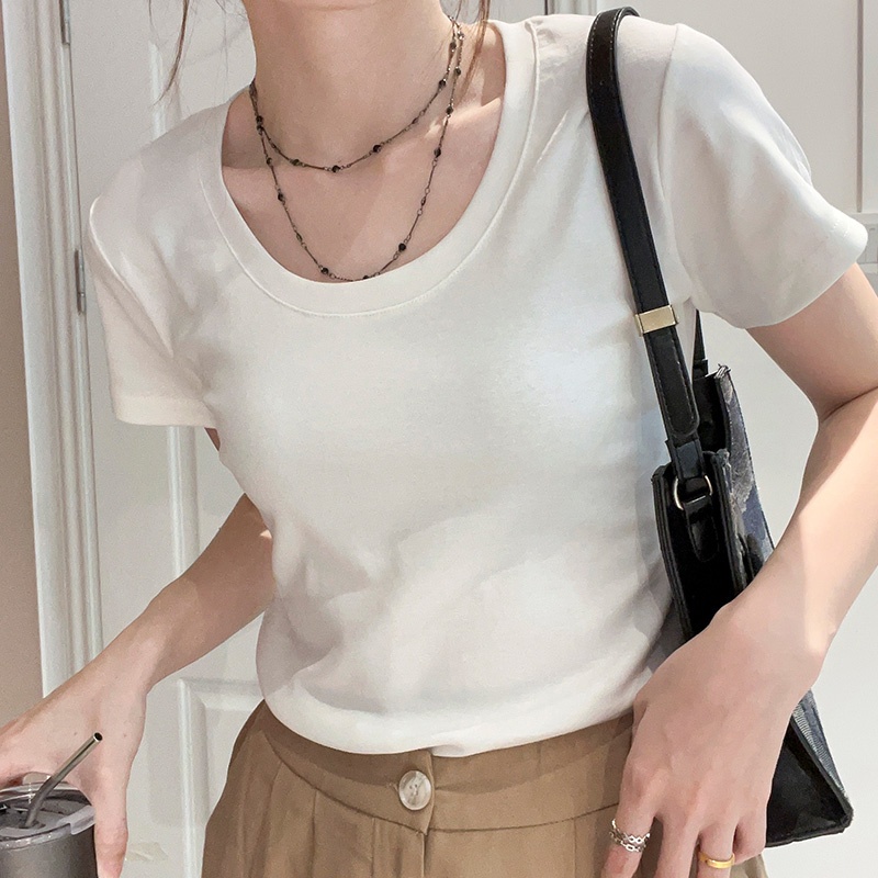 Áo Thun Trơn Nữ Tay Ngắn Phong Cách Mới Mùa Hè MA044