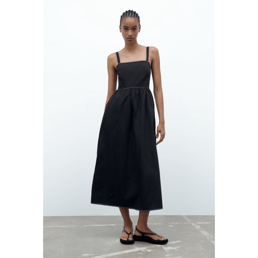 Váy hai dây dáng dài Zara authentic