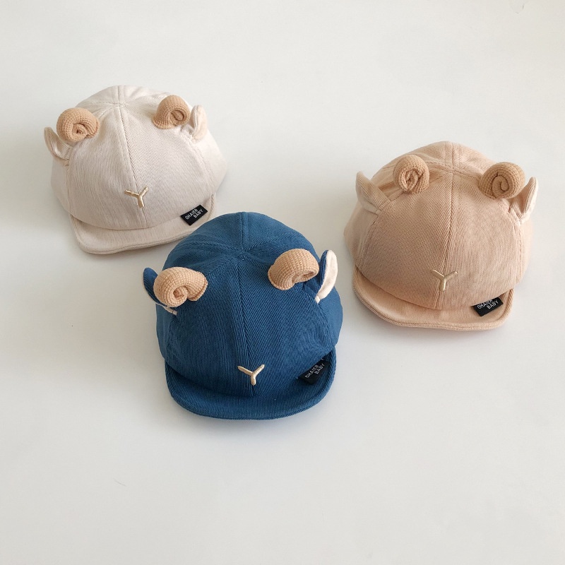 Mũ Lưỡi Trai Vải Nhung Mềm Mại In Hình Chú Gấu Dễ Thương Phong Cách Hàn Quốc Cho Bé
