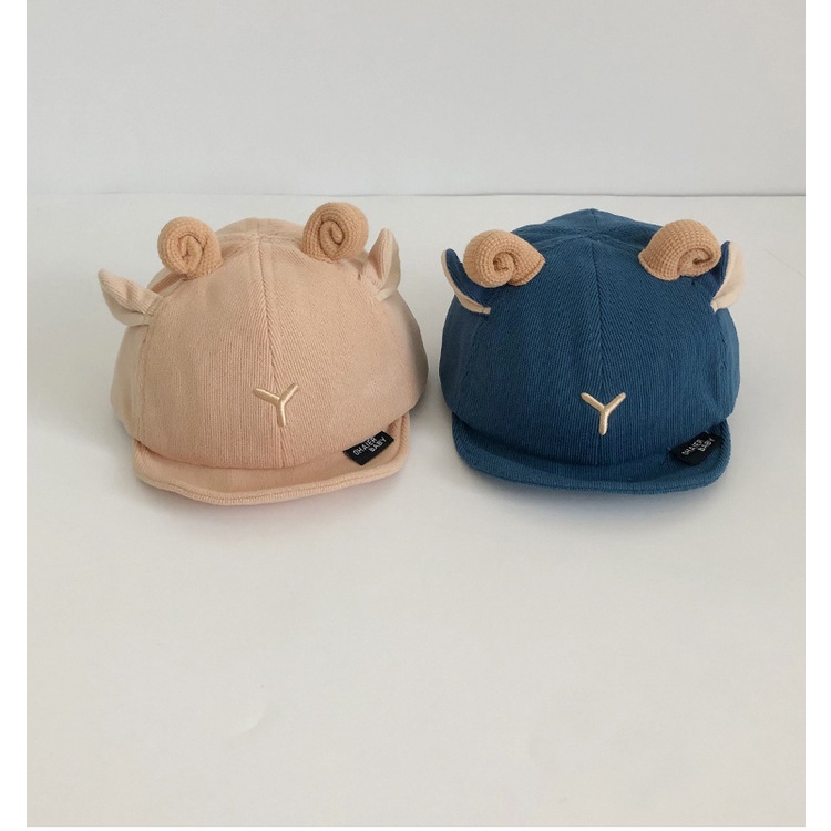 Mũ Lưỡi Trai Vải Nhung Mềm Mại In Hình Chú Gấu Dễ Thương Phong Cách Hàn Quốc Cho Bé