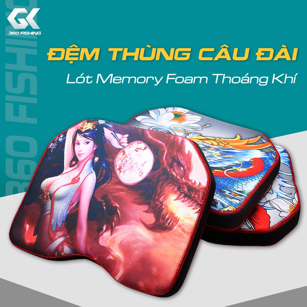 Đệm Ngồi Thùng Câu Đài Cao Cấp Miếng Lót Thùng Câu Đài Dầy Dặn Êm Ái Chống Mỏi