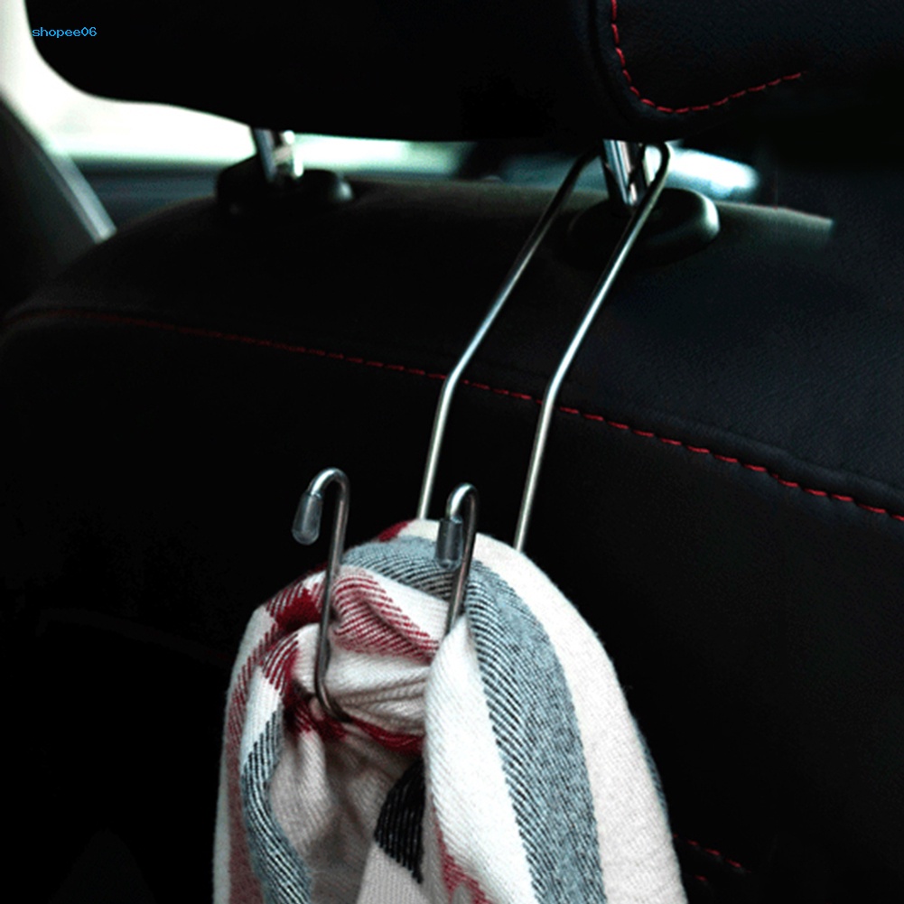 Móc Treo Đồ Gắn Sau Ghế Xe Hơi Bằng Thép Không Gỉ Giá Đỡ