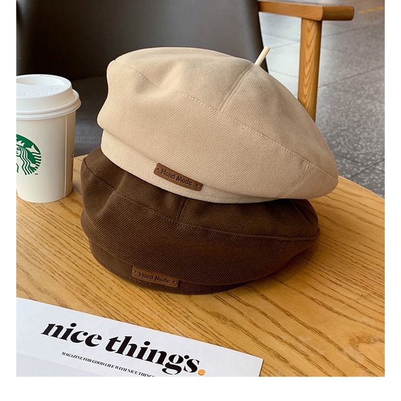 Hàng Mới Về Mũ beret Phong Cách Anh Quốc Cổ Điển Thời Trang