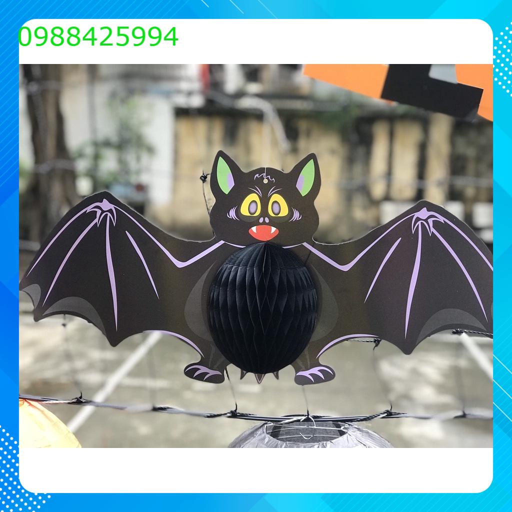 Đèn giấy xếp trang trí halloween hình con nhện, con ma, con rơi