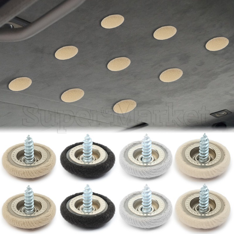 Bộ Ốc Vít / Khóa Cố Định Mái Trần Xe Hơi Bằng Vải nylon Tiện Dụng