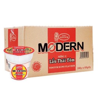 Mì ly Modern lẩu thái tôm thùng 24ly x 65g