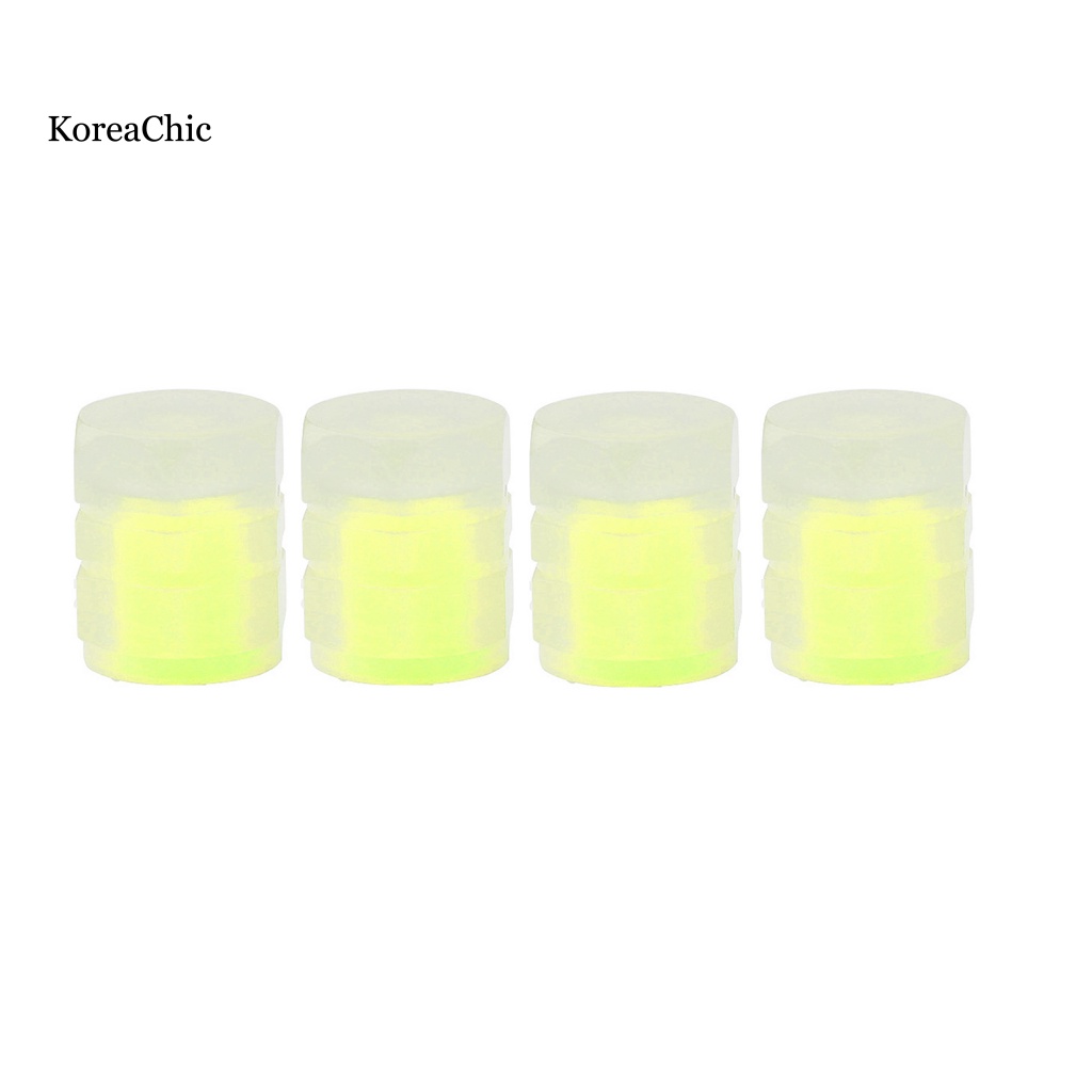 Bộ 4 Vỏ Van Bánh Xe Đạp / Xe Máy Tự Động Phát Sáng