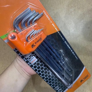 Bộ lục giác đầu bi trắng 9 cây kapusi - hàng cao cấp