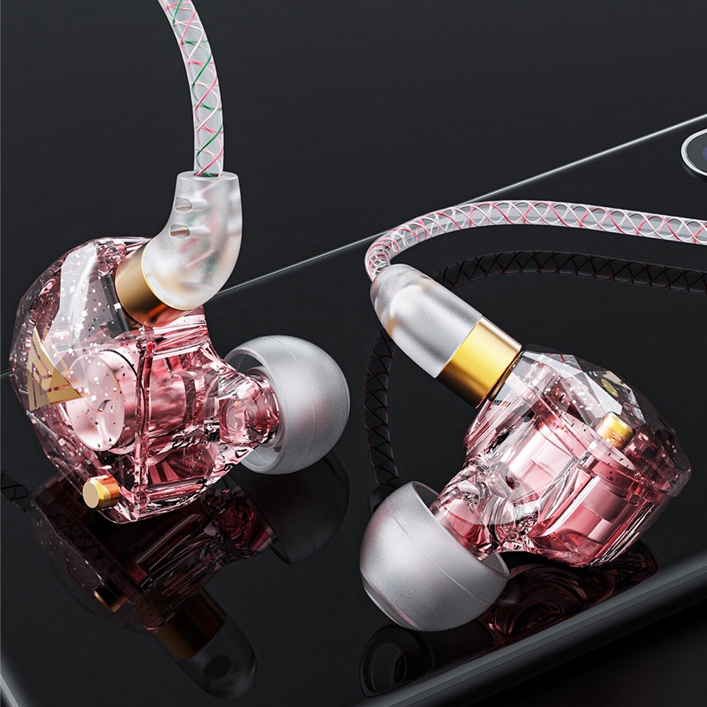 Tai Nghe Âm Thanh Chất Lượng Chống Ồn Nhét Tai Có Dây Có Mic Gaming QKZ SK8 Earbuds Gaming
