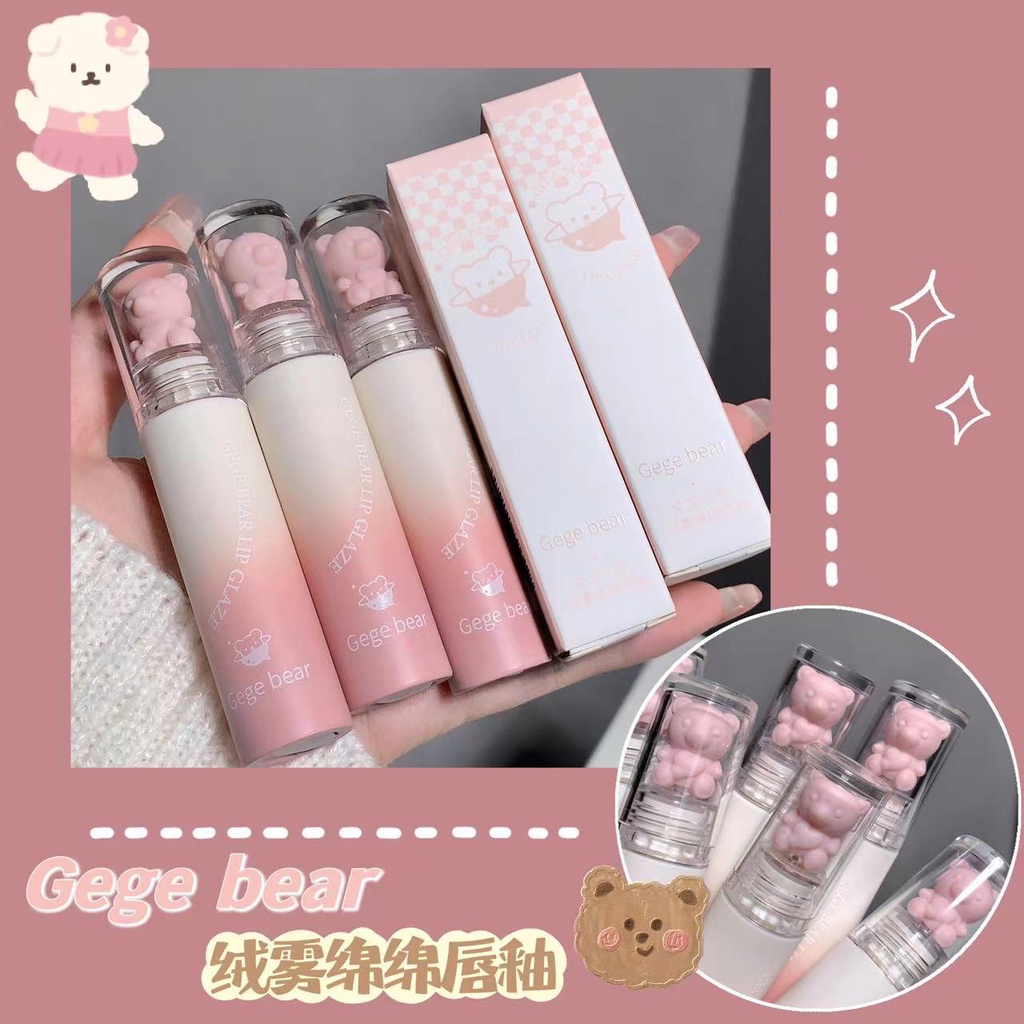 Son môi gegebear velvet matte lip glaze matte lasting