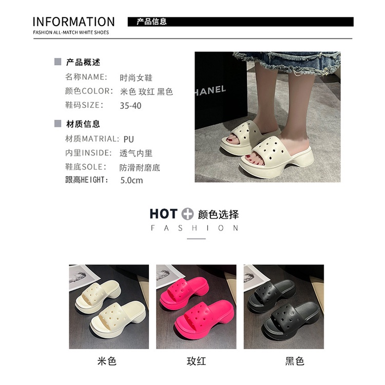 ANGEL dép cross dép kiểu nữ đi chơi dép thoáng khí Mềm Mại FYT04 36Z230904