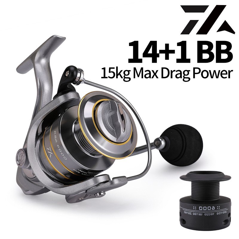 Máy Câu Cá Kim Loại 14 + 1bb 15kg max 5.5: 1 Chất Lượng Cao