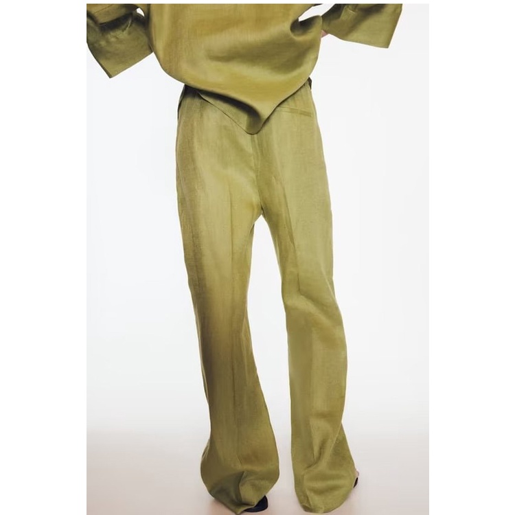 Zara Bộ Đồ Ngủ Áo Tay Rộng + Quần Dài Lưng Cao Thời Trang Mùa Thu Năng Động 8402352 7847352