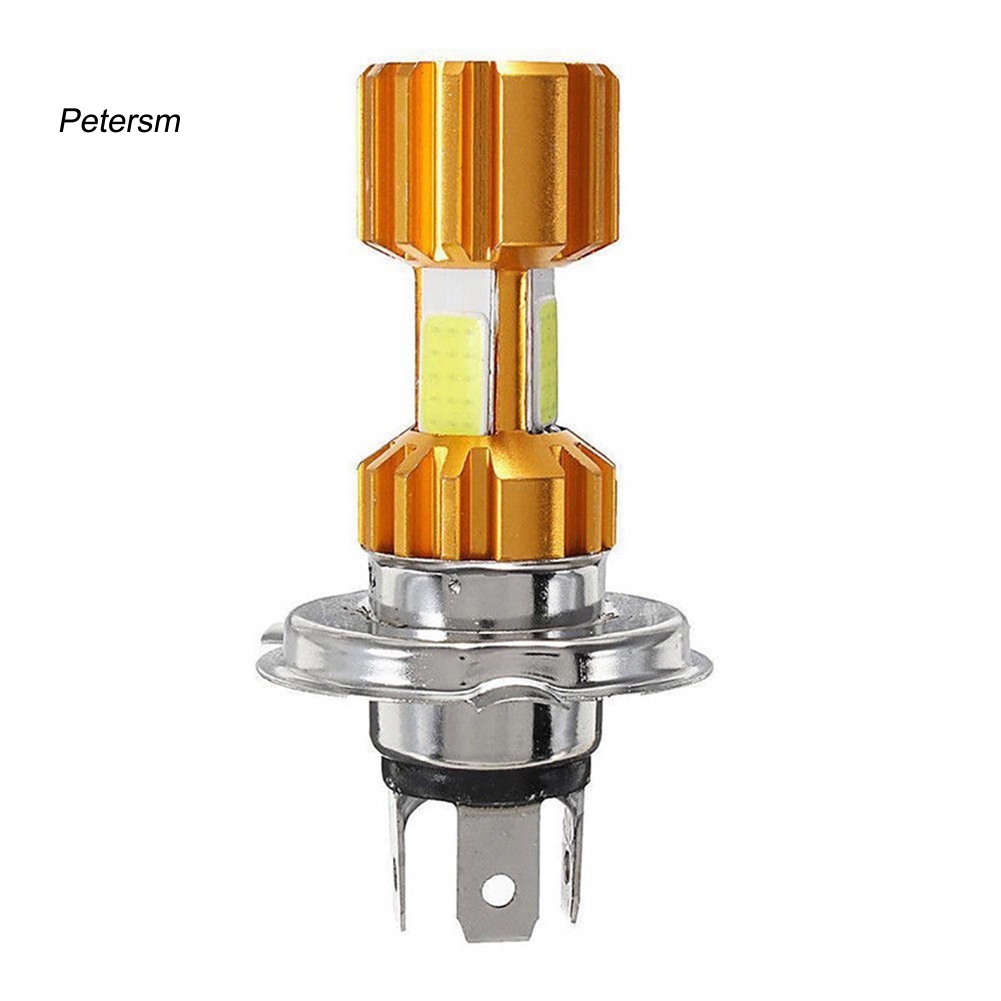 1 Đèn Pha led 12v h4 cob Siêu Sáng Chất Lượng Cao Cho Xe Mô Tô