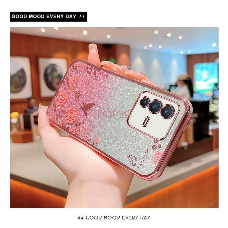 Ốp lưng vivo v23 5g v23e v25 v25e v27 5g  Ốp Điện Thoại Họa Tiết Bươm Bướm Lấp Lánh Cho vivo v23 5g v23e v25 v25e v27 5g v27e MMHY