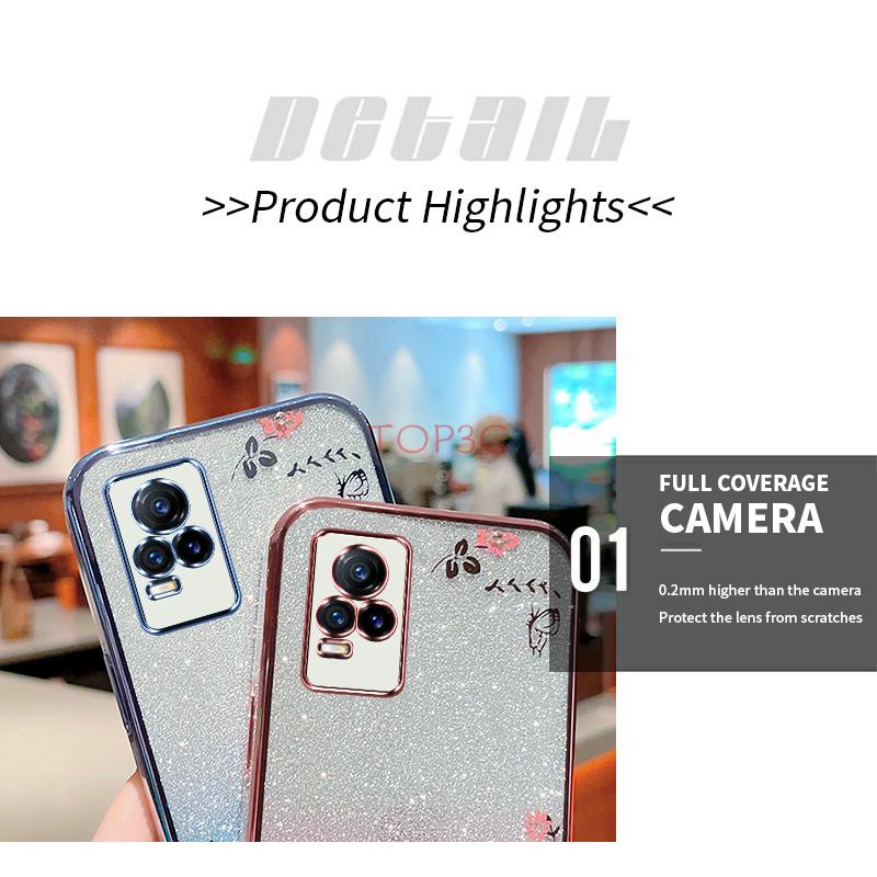 Ốp lưng Vivo V20 Ốp Điện Thoại Họa Tiết Bươm Bướm Lấp Lánh Cho vivo v20 MMHY