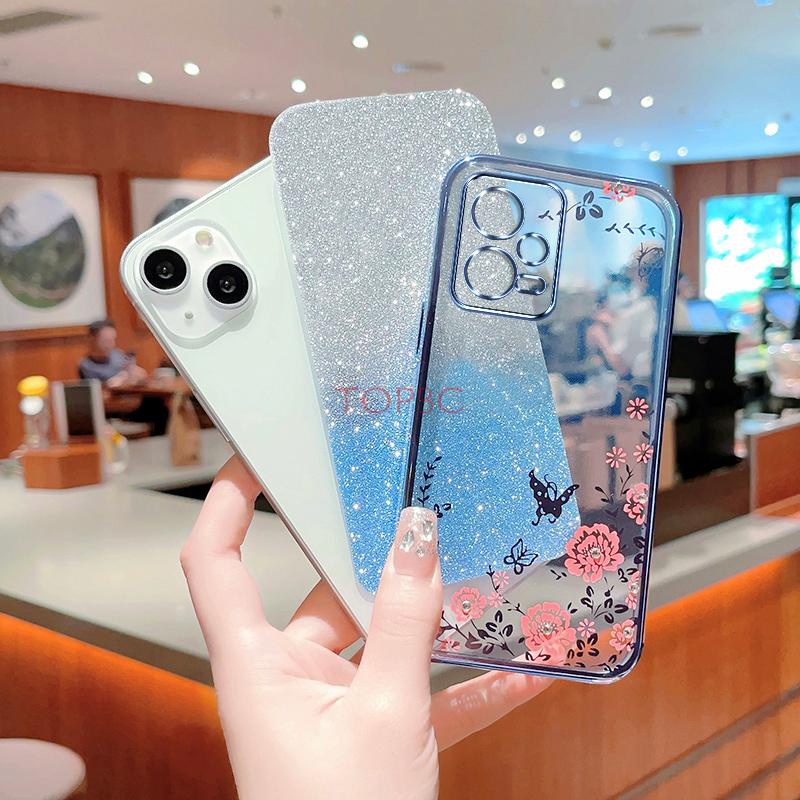 Ốp lưng redmi note 12 pro 5g  Ốp Điện Thoại Họa Tiết Bươm Bướm Lấp Lánh Cho redmi note 12 pro 5g note12 5g poco x5 5g MMHY