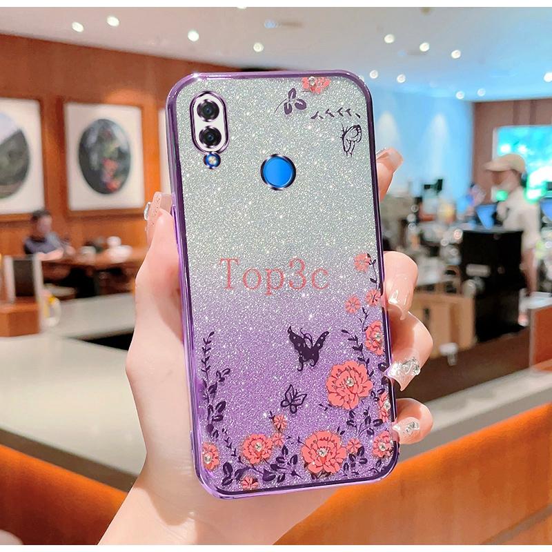Ốp Lưng huawei nova 3i Ốp Điện Thoại Hình Hoa Và Bướm Xinh Xắn Cho huawei nova 3i HYB