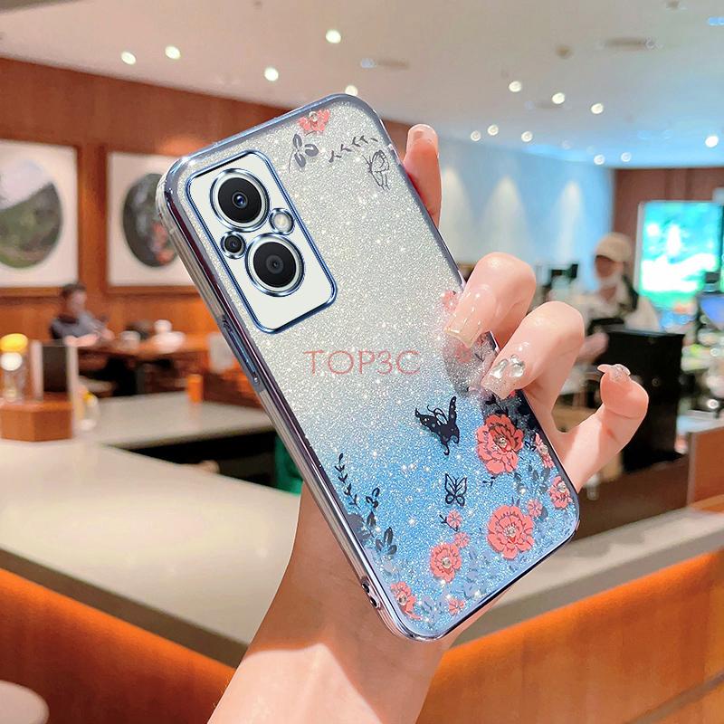 Ốp lưng oppo reno 7z 5g reno 8z 5g Ốp Điện Thoại Họa Tiết Bươm Bướm Lấp Lánh Cho oppo reno 7z 5g reno 8z 5g MMHY