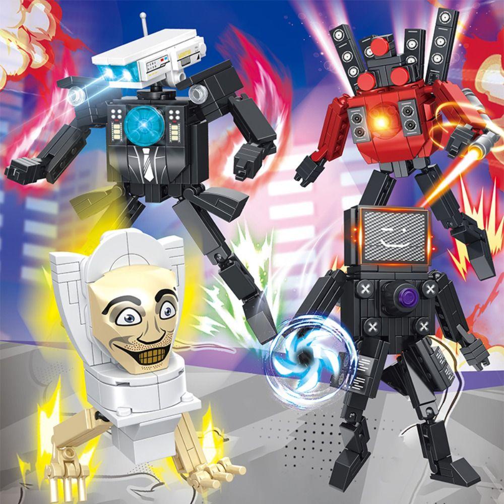 Koryes Mô Hình Đồ Chơi toilet man skibidi man skibidi diy Có Thể Tháo Rời Trang Trí Bàn Làm Việc