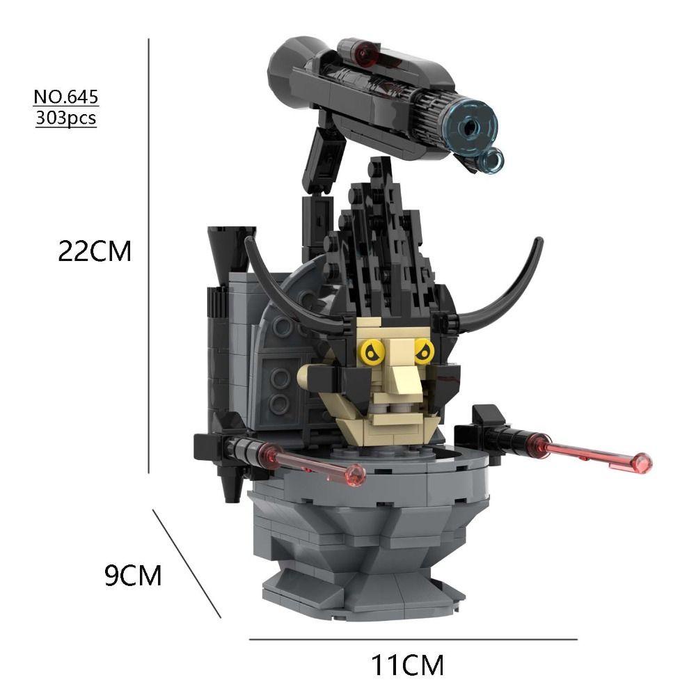 Koryes Mô Hình Đồ Chơi toilet man skibidi man skibidi diy Có Thể Tháo Rời Trang Trí Bàn Làm Việc