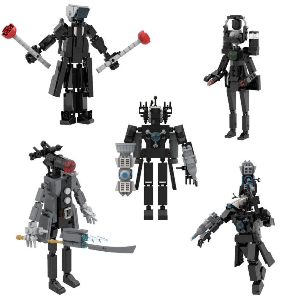 Koryes Mô Hình Đồ Chơi toilet man skibidi man skibidi diy Có Thể Tháo Rời Trang Trí Bàn Làm Việc