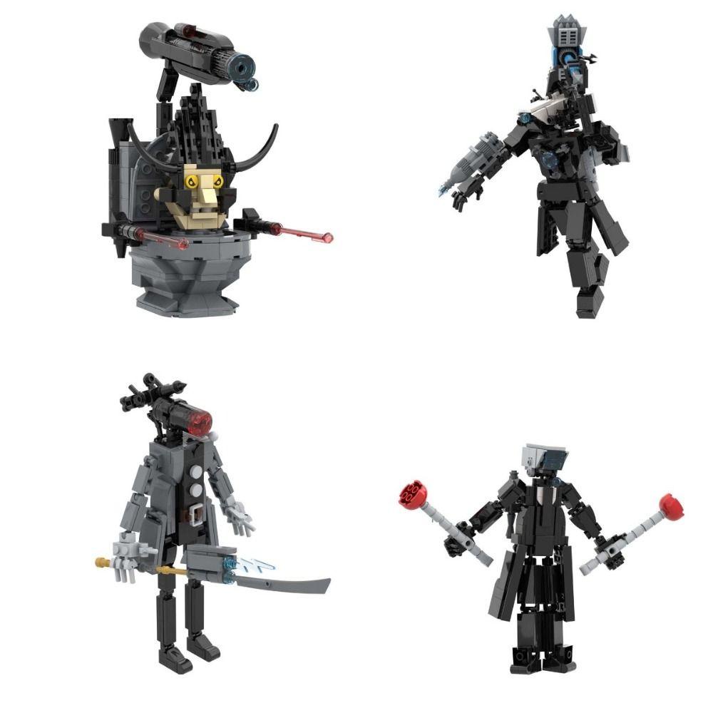 Koryes Mô Hình Đồ Chơi toilet man skibidi man skibidi diy Có Thể Tháo Rời Trang Trí Bàn Làm Việc