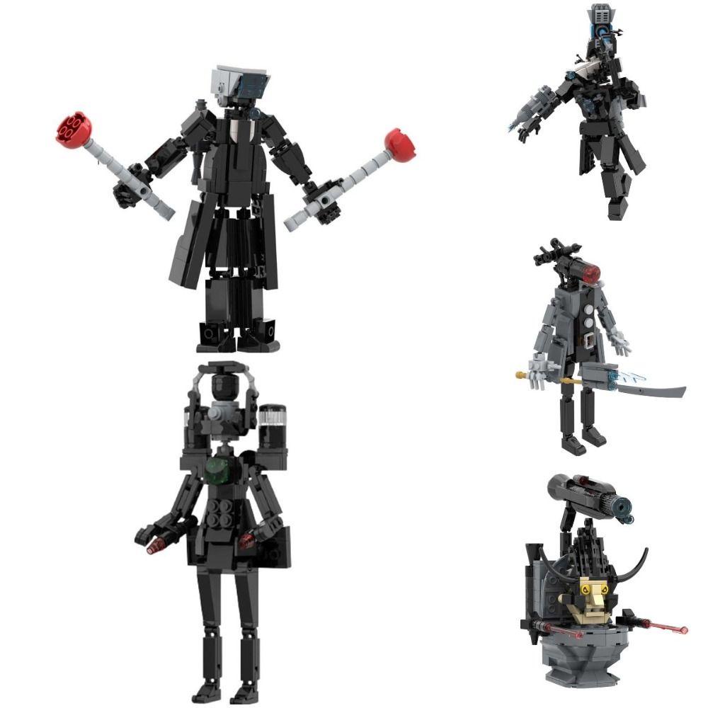 Koryes Mô Hình Đồ Chơi toilet man skibidi man skibidi diy Có Thể Tháo Rời Trang Trí Bàn Làm Việc