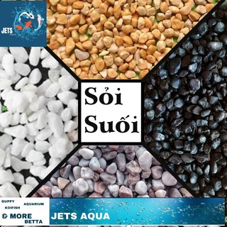 Sỏi tự nhiên 4 màu trắng,đen,hồng phấn,vàng