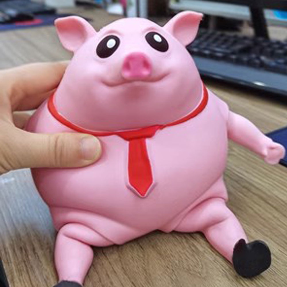 Đồ Chơi Nắn Bóp Đàn Hồi Giảm Stress Hình Chú Heo