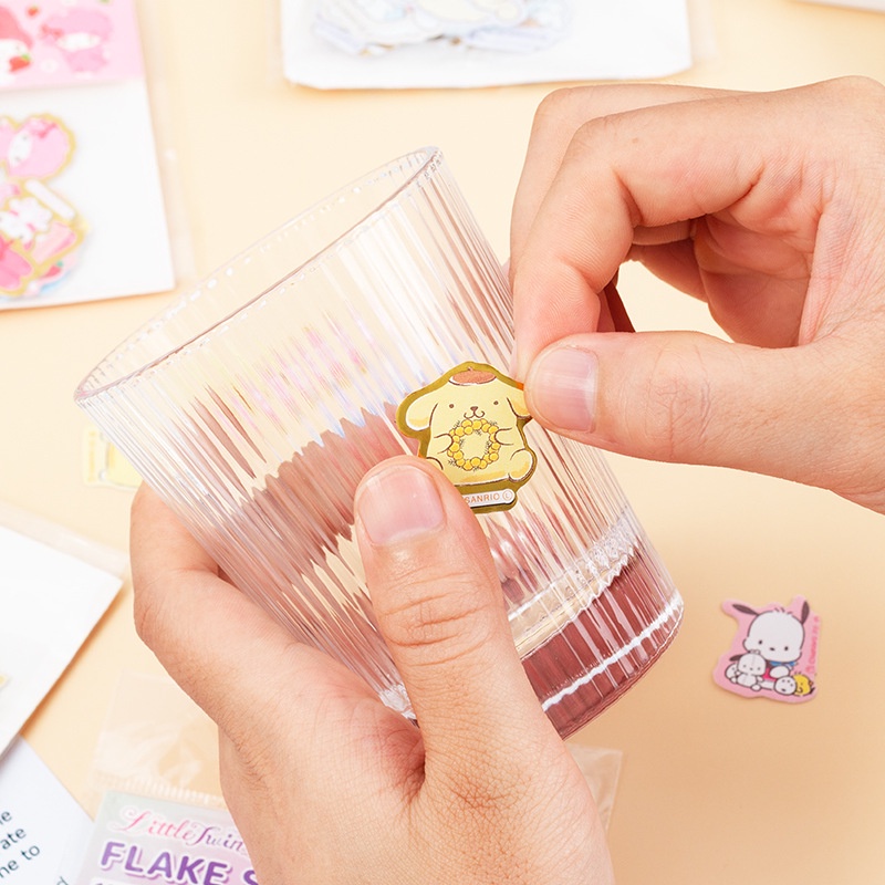 Sanrio Set 40 Tấm Hình Dán Hoạt Hình Trang Trí Sổ Tay diy