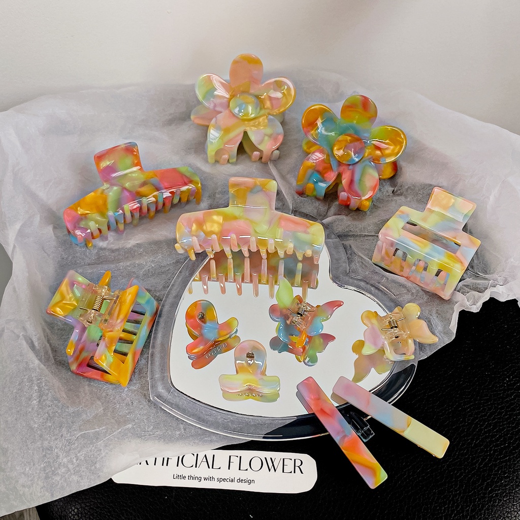 Kẹp Tóc Hình Cá Mập Đính Đá Lấp Lánh Cho Nữ