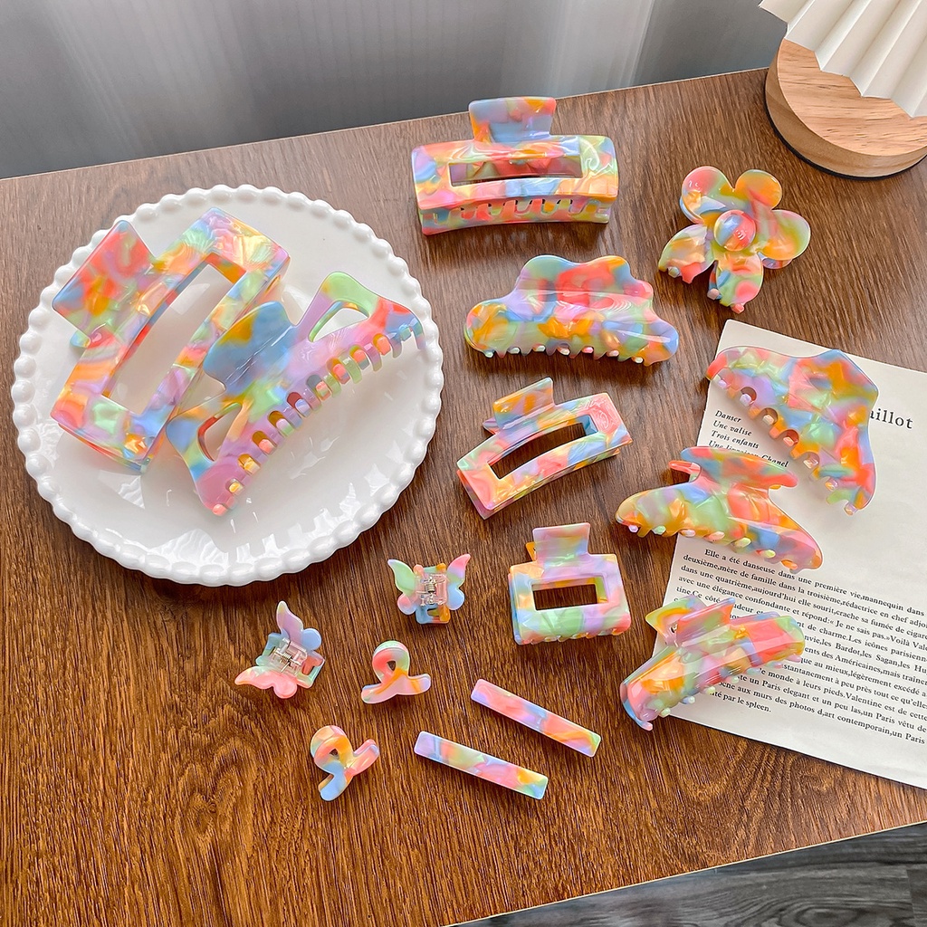 Kẹp Tóc Hình Cá Mập Đính Đá Lấp Lánh Cho Nữ