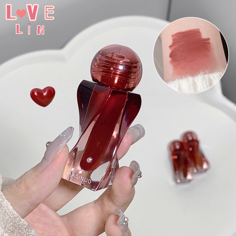 Son Môi Shqinuo Sợi Nhung Lì Mềm Mại Tạo Hiệu Ứng Sương Mù Khuôn Mặt