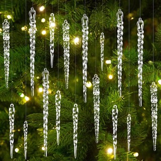 Phụ Kiện Treo Trang Trí Cây Thông Giáng Sinh Năm Mới / Giáng Sinh Bằng Nhựa acrylic Lấp Lánh