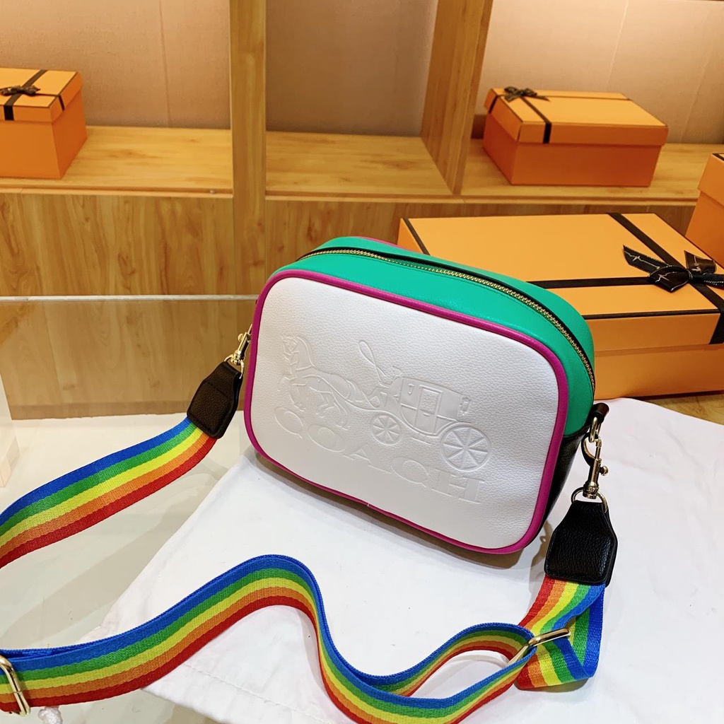 Túi Đeo Chéo Màu Sắc retro Thanh Lịch Cho Nam Và Nữ coach4140 k