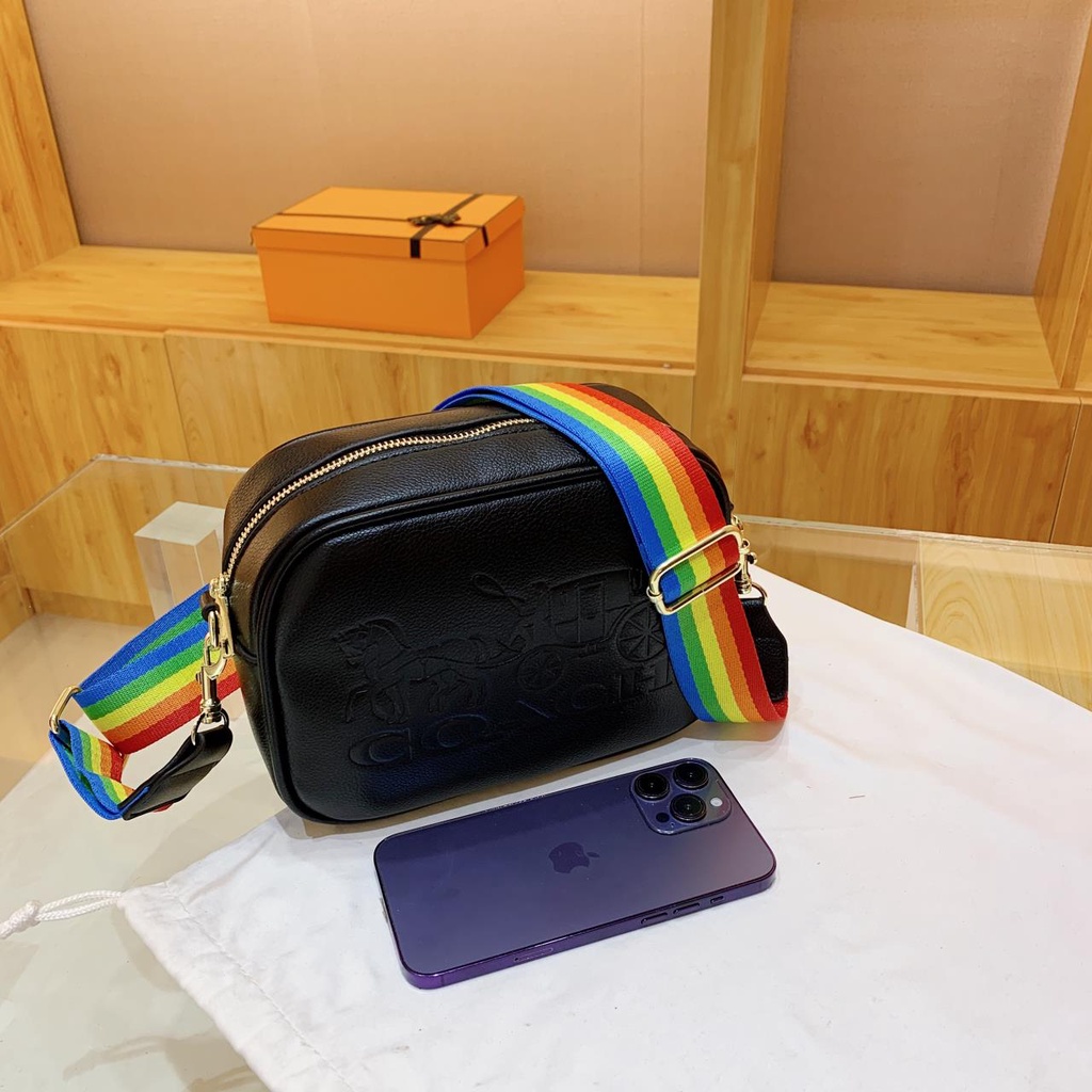 Túi Đeo Chéo Màu Sắc retro Thanh Lịch Cho Nam Và Nữ coach4140 k